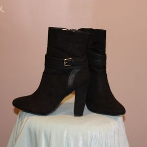 Black Boots with silver outside buckle
